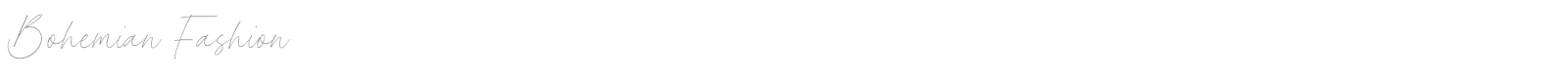 Bohemian Fashion font preview